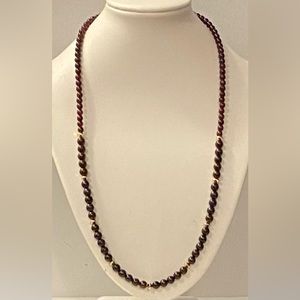 Genuine Garnet crystal necklace